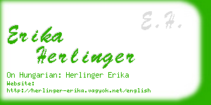 erika herlinger business card